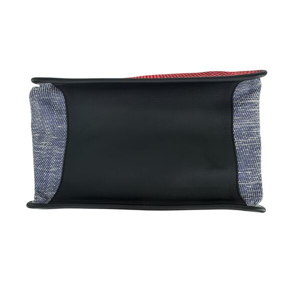 PROENZA SCHOULER XL Mixed Woven Tote Bag Red/Blue - Picture 7 of 13